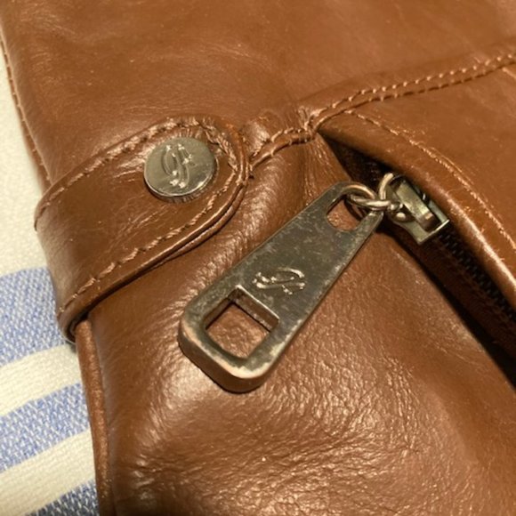 Grace Adele Brown Leather Hobo Style Designer Handbag - Picture 5 of 15